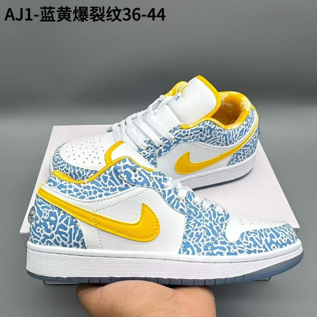 图片[2]-aj1，蓝黄爆裂纹，36-44，xr65-潮鞋仓库
