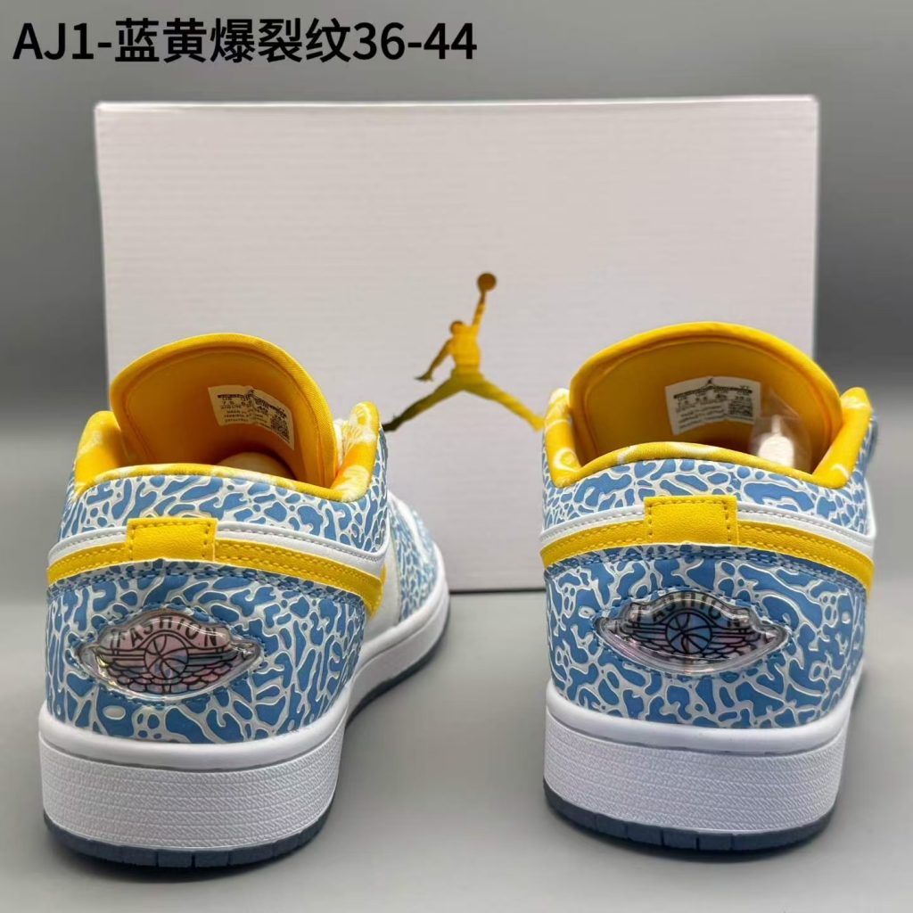 图片[3]-aj1，蓝黄爆裂纹，36-44，xr65-潮鞋仓库