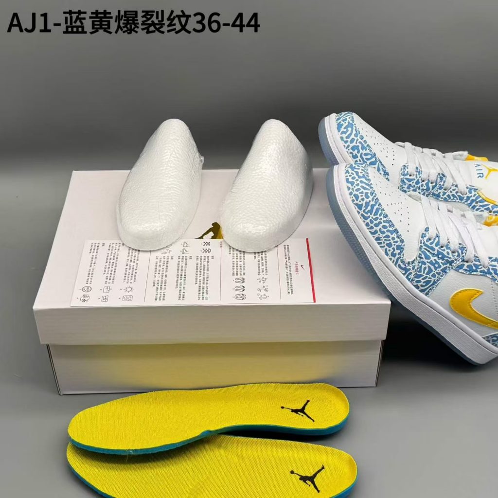 图片[4]-aj1，蓝黄爆裂纹，36-44，xr65-潮鞋仓库