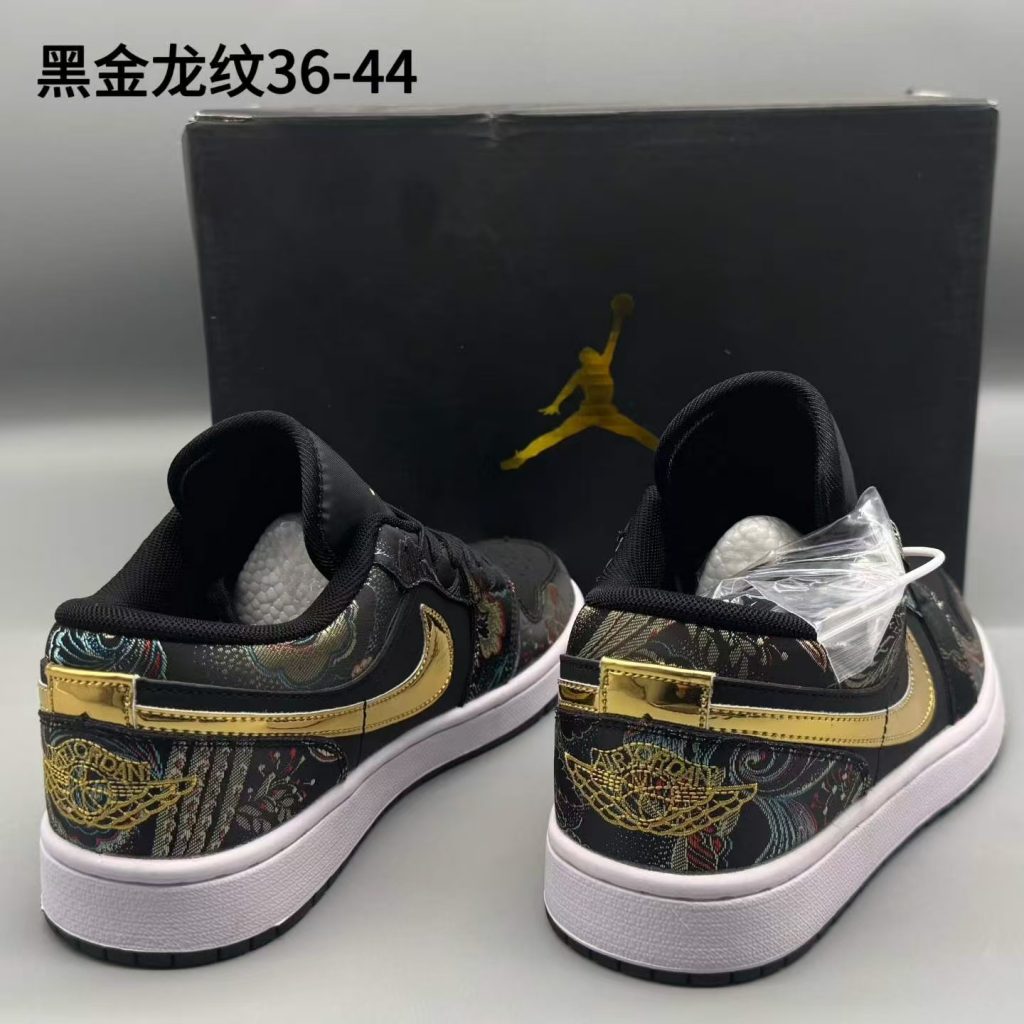 图片[3]-aj1，黑金龙纹，36-44，xr68-潮鞋仓库